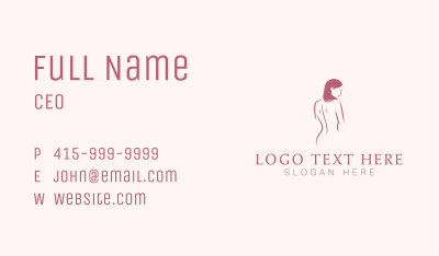Nude Woman Body Business Card Image Preview