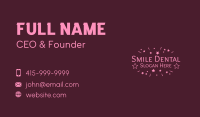Pink Festive Star Wordmark  Business Card Image Preview