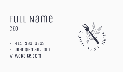 Luxury Gourmet Restaurant Business Card Image Preview