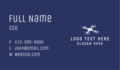 Flying Drone Tech Business Card Image Preview