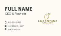 Fresh Natural Lemon Business Card Preview