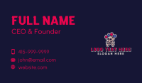 Cartoon Skull Casino  Business Card Preview