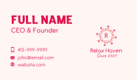 Spring Rose Wreath Business Card Image Preview
