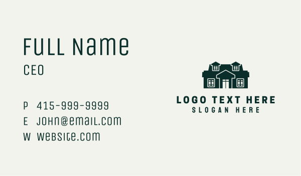 House Mansion Architect Business Card Design Image Preview