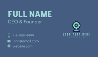 Pixelated Cyber Webcam Business Card Preview