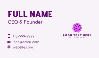 Violet Spiky Virus Business Card Image Preview