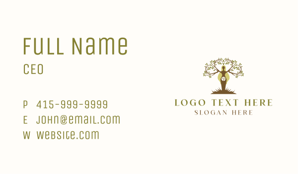 Mother Tree Nature Business Card Design Image Preview