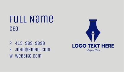 Lighthouse Fountain Pen  Business Card Image Preview