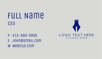 Lighthouse Fountain Pen  Business Card Image Preview