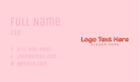 Fashion Feminine Wordmark Business Card Image Preview