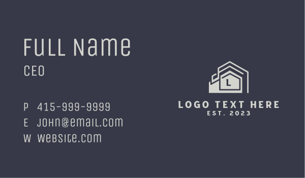 Depot Property Letter Business Card Design Image Preview