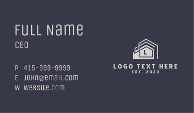 Depot Property Letter Business Card Image Preview