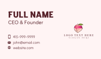 Sexy Peach Lingerie Business Card Design