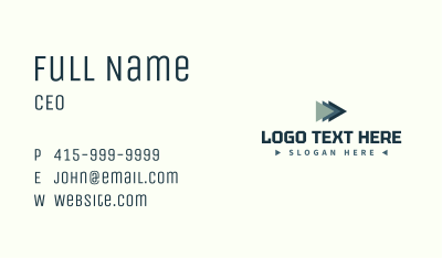 Forward Logistics Wordmark Business Card Image Preview