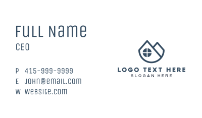 Real Estate Roofing Service Business Card Image Preview