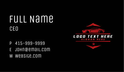 Automotive Vehicle Car Business Card Image Preview