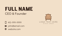 Classic Armchair Furniture Business Card Image Preview