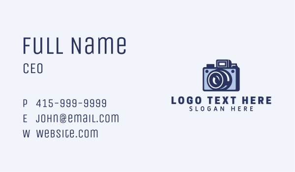 Photography Camera Lens Business Card Design Image Preview