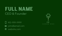 Vegan Woman Tree Business Card Image Preview