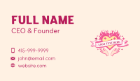 Fire Heart Nail Salon Business Card Image Preview