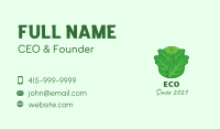 Green Leafy Cabbage Business Card Image Preview