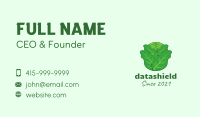 Green Leafy Cabbage Business Card Image Preview