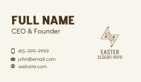 Brown Geometric Aztec Pattern Business Card Image Preview