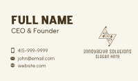 Brown Geometric Aztec Pattern Business Card Image Preview
