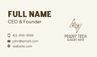 Brown Geometric Aztec Pattern Business Card Image Preview