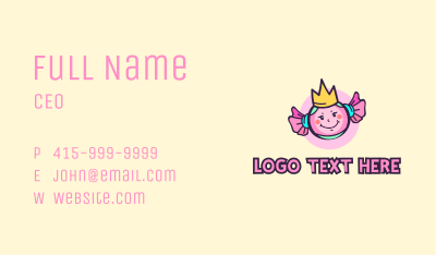 Sweet Candy Mascot Business Card