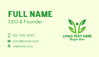 Two Leaf Vine Plant  Business Card Image Preview