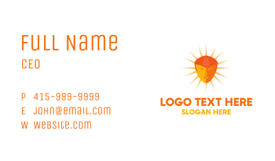 Sun Face Business Card Image Preview
