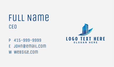 Building City Real Estate Business Card Image Preview