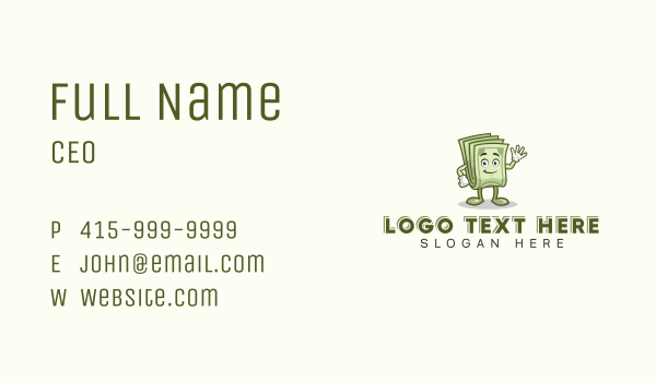 Cash Money Dollar Business Card Design Image Preview