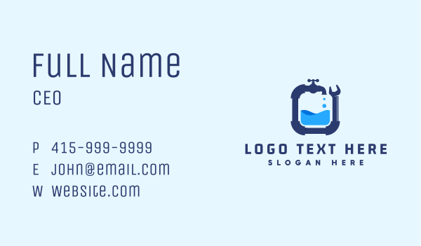 Faucet Pipe Plumbing Business Card Design Image Preview