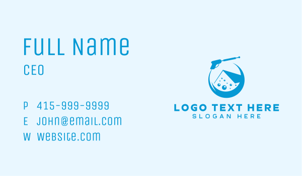 Pressure Washing House Business Card Design Image Preview