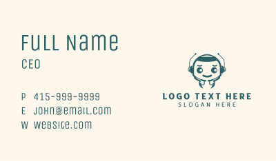 Tech Support Robot  Business Card Image Preview