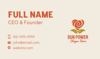 Rose Heart Flower Business Card Image Preview