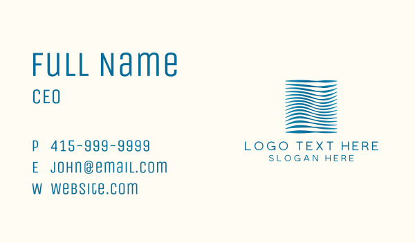 Wave Corporate Business Business Card Design Image Preview