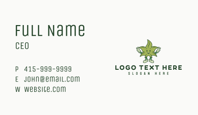 Hemp Marijuana Leaf Business Card Image Preview
