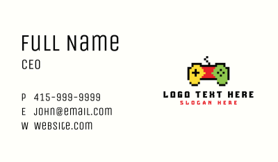 Game Console Arcade Business Card Image Preview