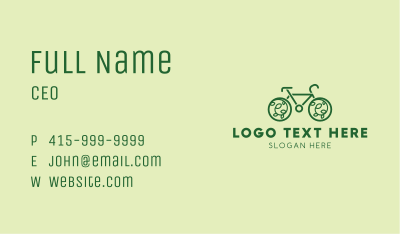 Eco Friendly Bicycle Business Card Image Preview