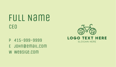 Eco Friendly Bicycle Business Card