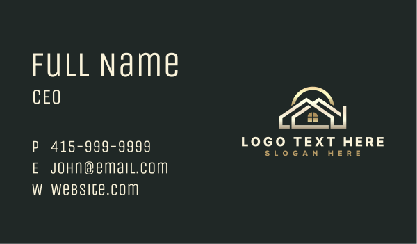 House Window Roofing Business Card Design Image Preview