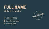 Gothic Vintage Wordmark Business Card Image Preview