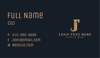 Antique Craftsman Letter J  Business Card Image Preview