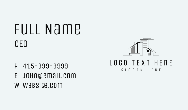 Urban Home Architecture  Business Card Design Image Preview