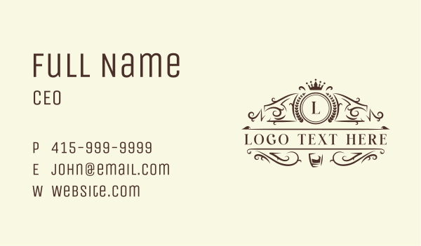 Vintage Whiskey Event Business Card Design Image Preview