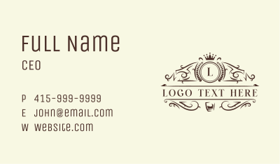 Vintage Whiskey Event Business Card Image Preview