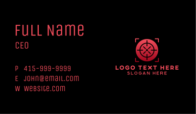 Crosshair Target Range Business Card Image Preview